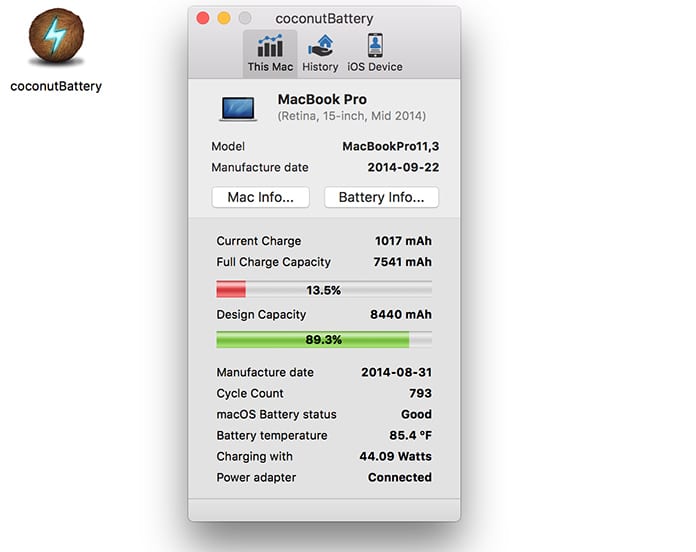 coconut battery for osx free